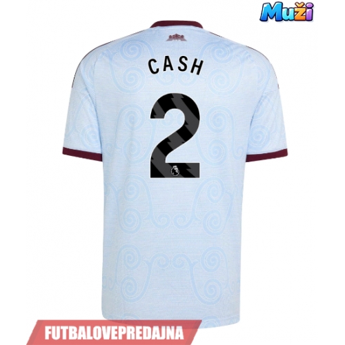 Lacne Muži Futbalové dres Aston Villa Matty Cash #2 2026-27 Krátky Rukáv - Tretina